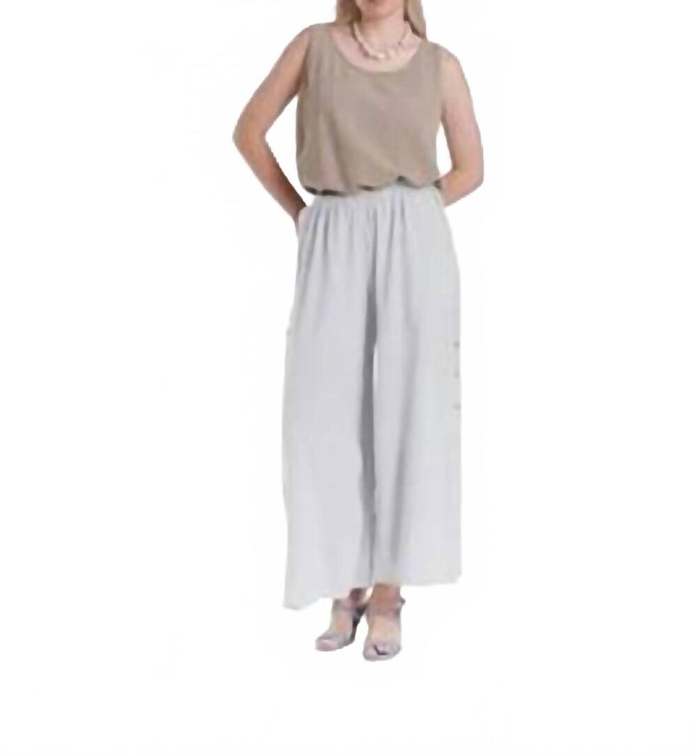 NEW OH MY GAUZE! chloe wide leg pant in snow